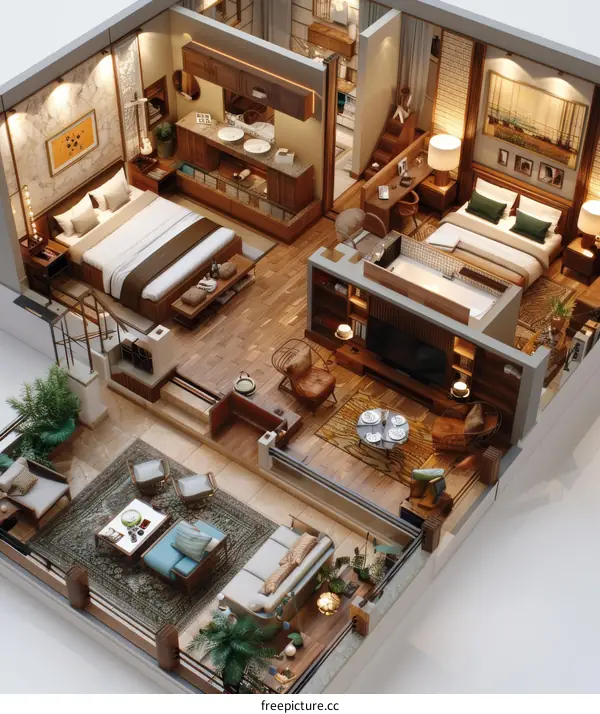 Detailed Floor Plan of a Modern Home Design