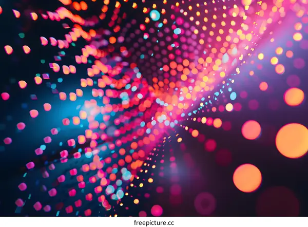 Abstract Colorful Bokeh Background Design