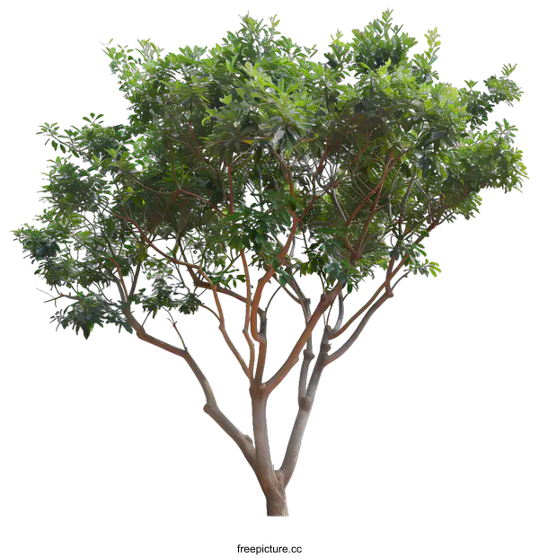 [Transparent Background PNG]Green Tree Isolated On White Background