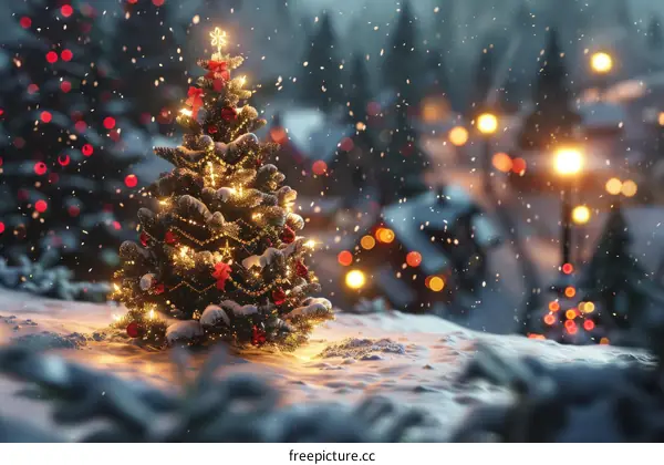 Winter Wonderland Christmas Tree Night