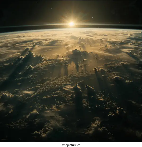 Globe Earth in Space