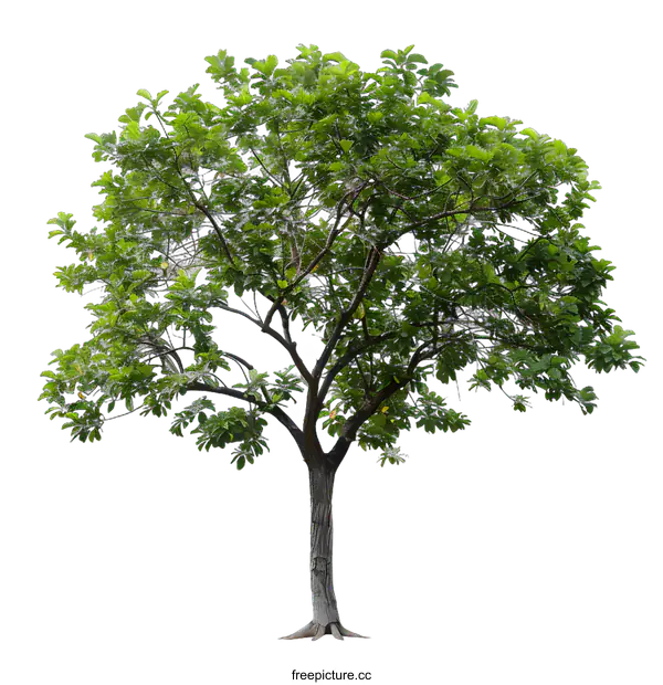 [Transparent Background PNG]Isolated Green Tree with Lush Foliage