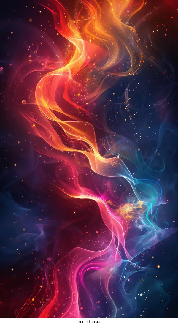 Colorful smoke background