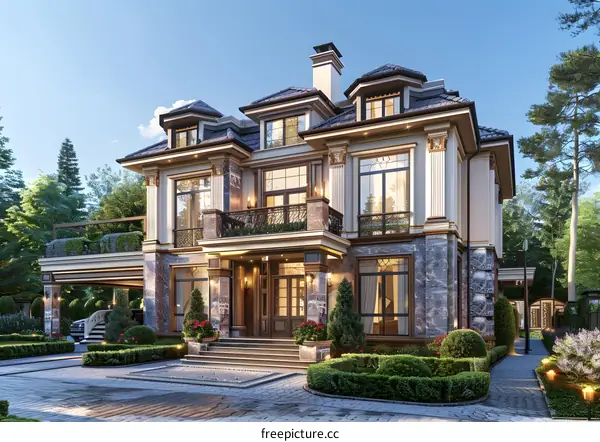 European style villa