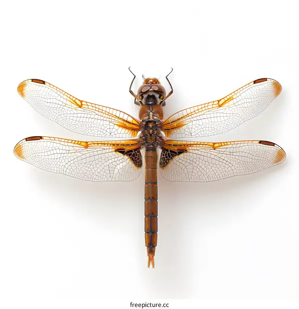 Dragonfly Wings Spread Open