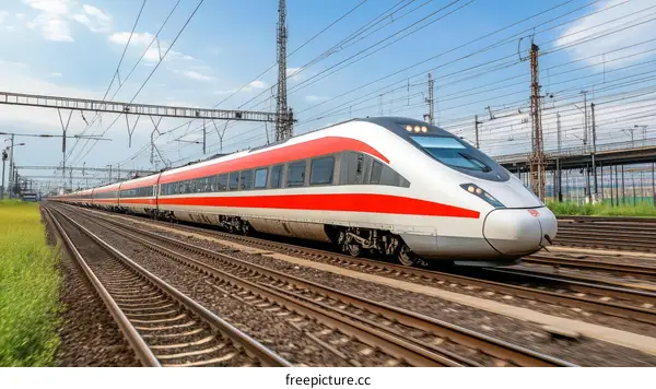 High-Speed Train Running on Tracks