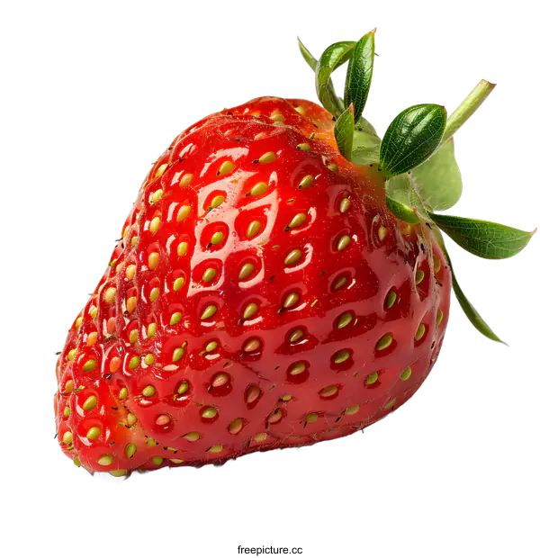 [Transparent Background PNG]single strawberry