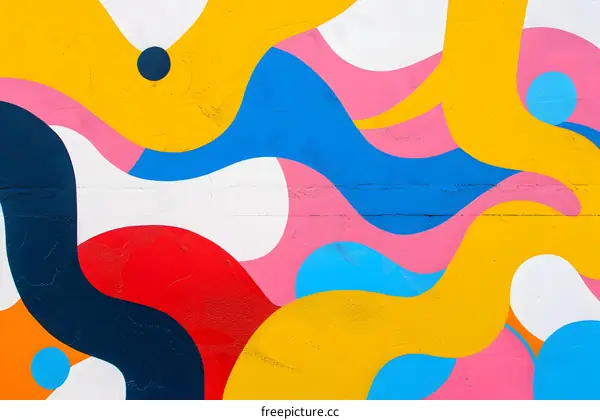 Colorful Abstract Wall Art Mural