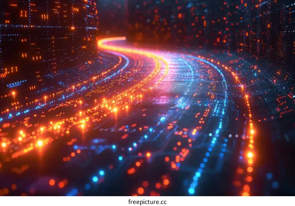 Visualizing Binary Data Flow in Cyberspace