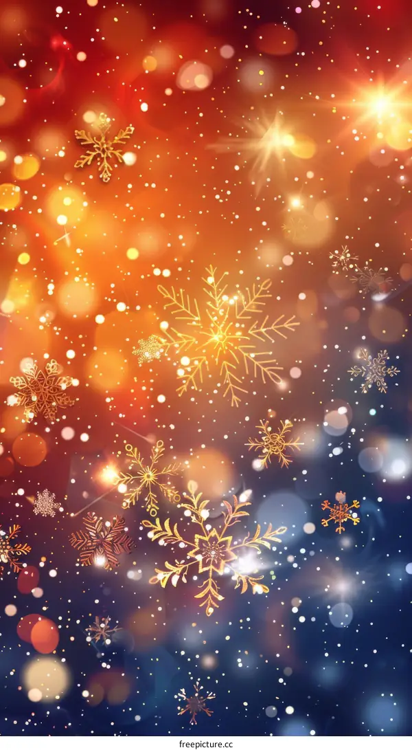 Snowflakes Falling on Christmas Eve