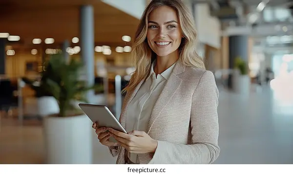 Successful Business Woman in Modern Office