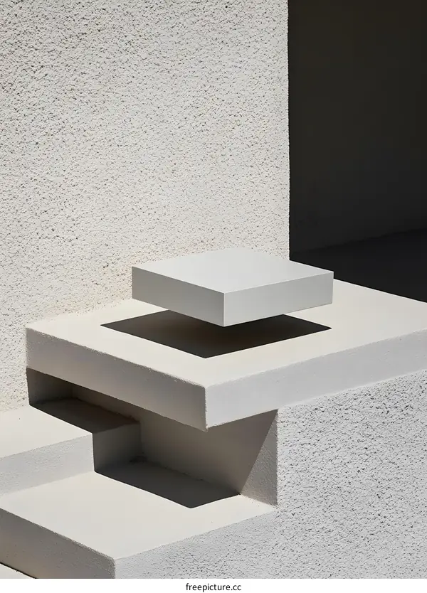 Minimalist Concrete Architecture Abstract Background