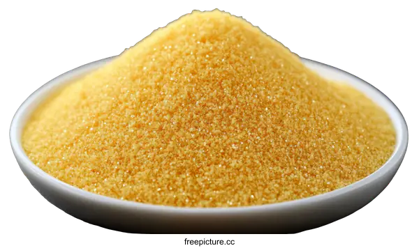[Transparent Background PNG]Close-up of Yellow Granulated Food
