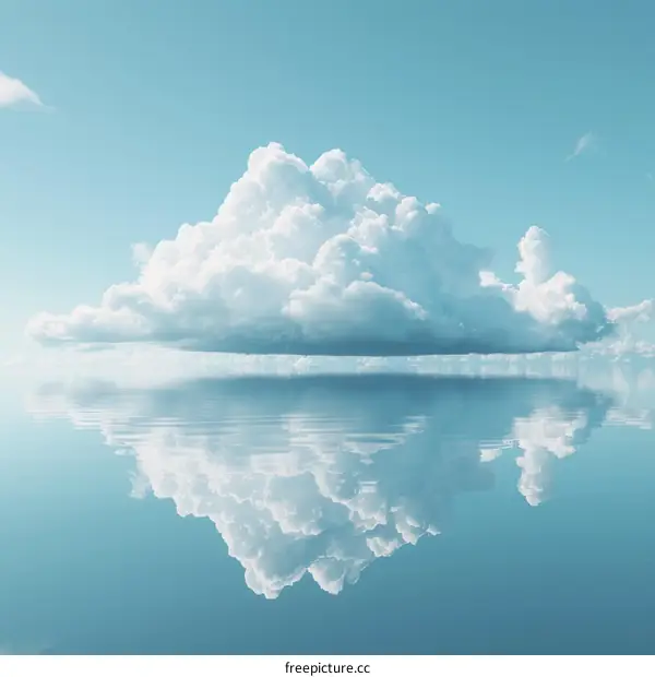 Reflective Cloudscape Sky and Water