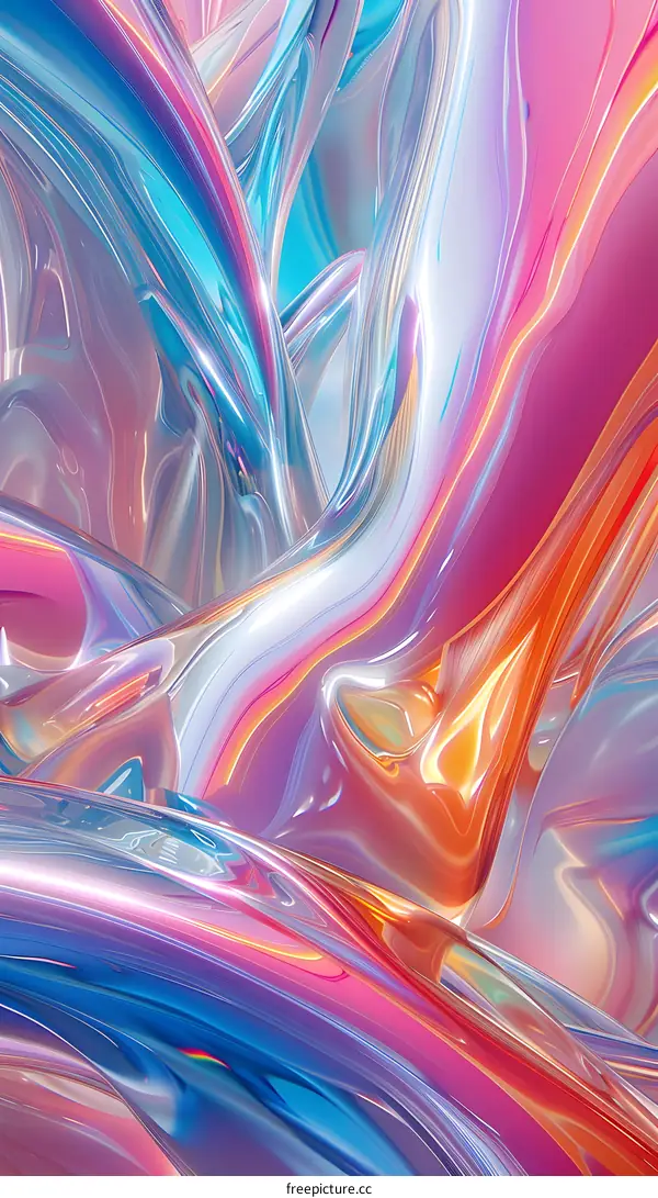 Abstract Holographic Background with Liquid Wavy Texture