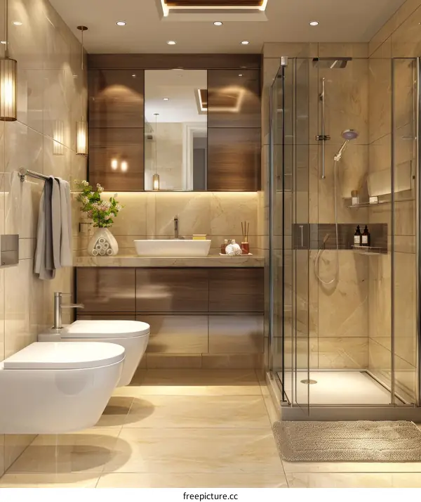 Modern Luxury Bathroom Design Interior