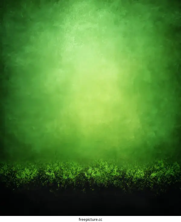 Green Abstract Background with Textured Bottom