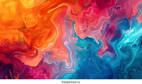 Colorful abstract painting