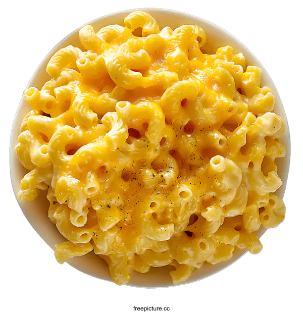 [Transparent Background PNG]Bowl of Macaroni and Cheese