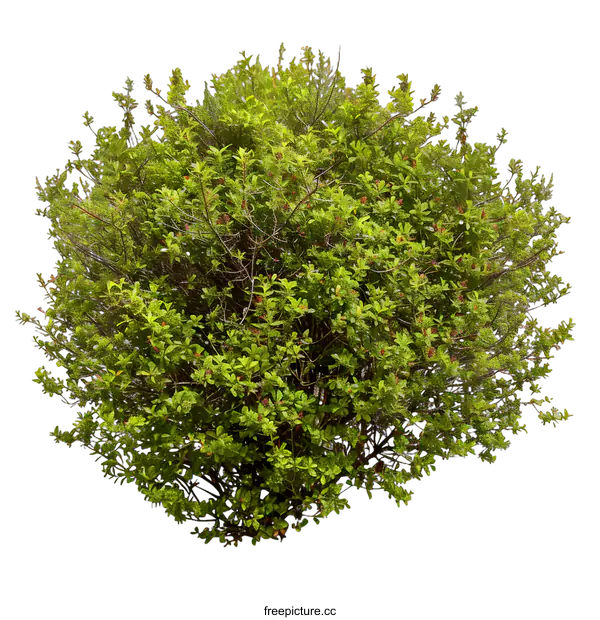 [Transparent Background PNG]Green Bush Isolated on White Background