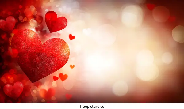 Valentines Day Hearts Background