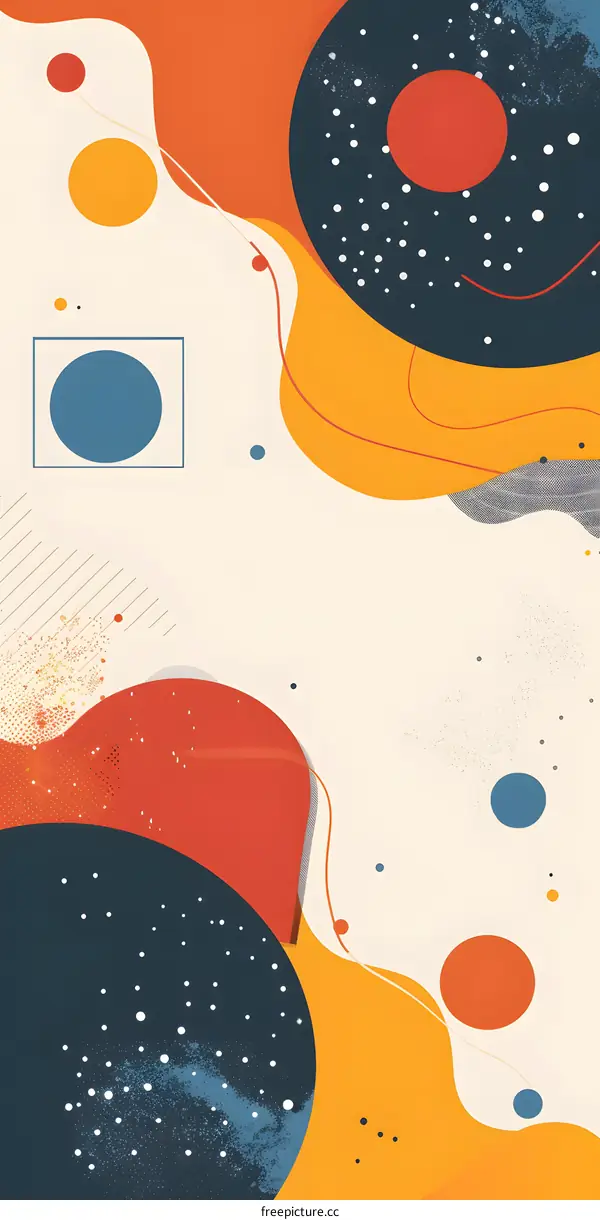 Abstract Geometric Shapes Background Illustration