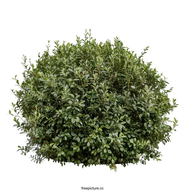 [Transparent Background PNG]Green Bush Isolated on White Background