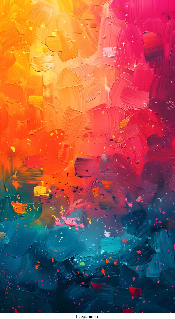 Brightly Colored Oil Painting