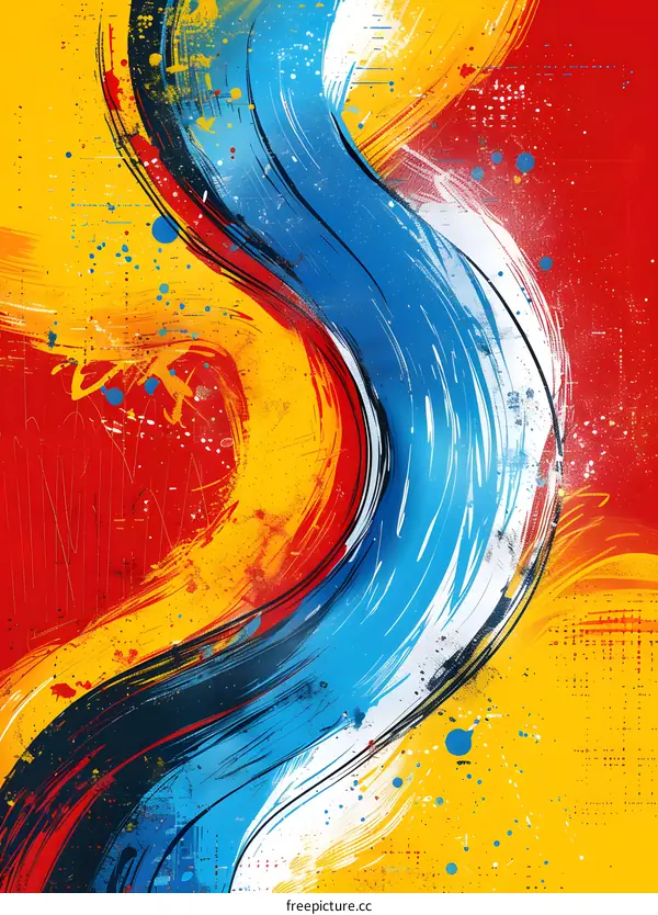 Colorful abstract painting