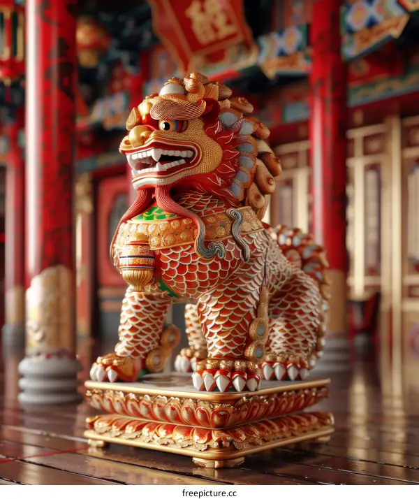 A magnificent Buddhist temple