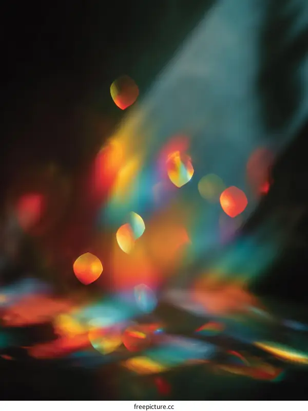 Abstract Colorful Light Reflections