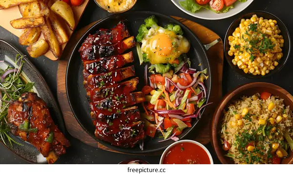 A table full of delicious food