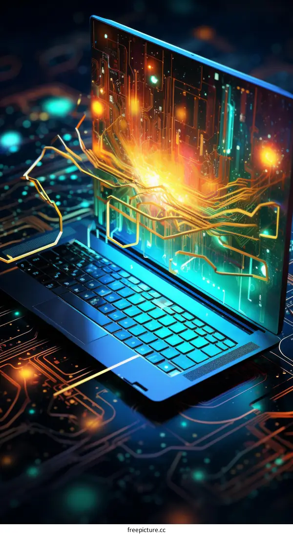 Laptop Computer Circuit Board