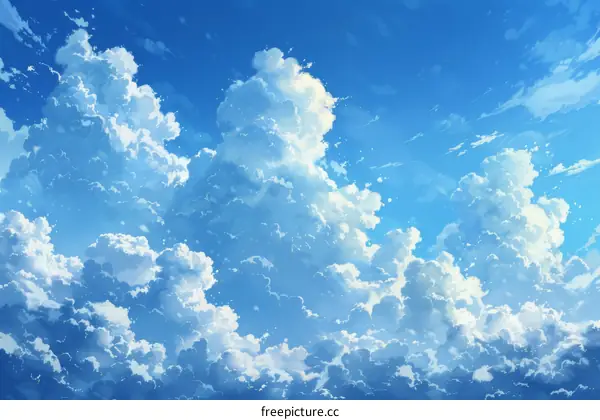 Blue sky and clouds