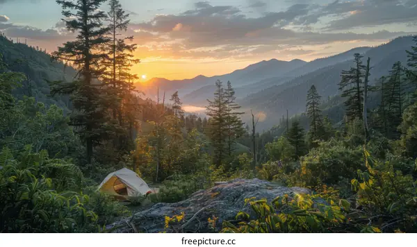 Camping in the Mountains