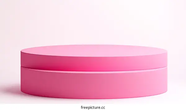 Pink Geometric Platform Product Display