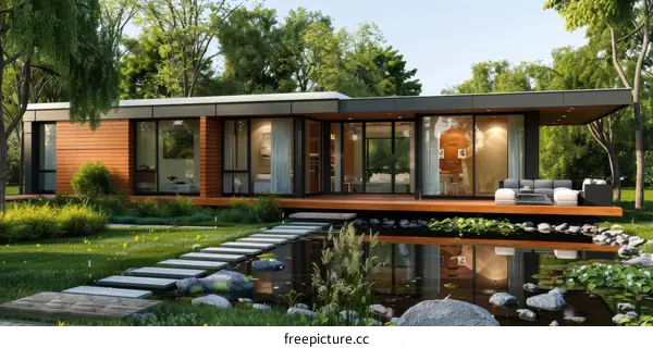 Modern House in Harmony with Nature