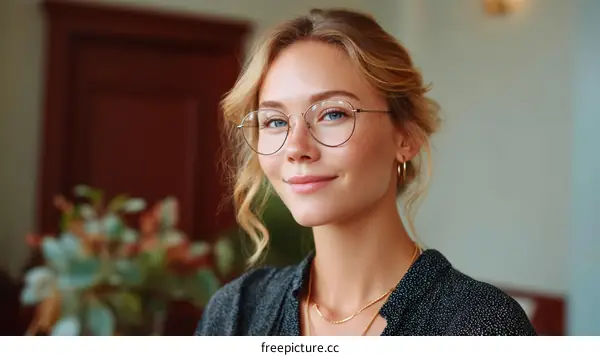 Portrait of a Confident Caucasian Woman