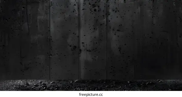 Black Concrete Wall Background
