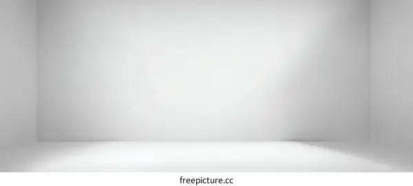Empty White Studio Background for Product Photography