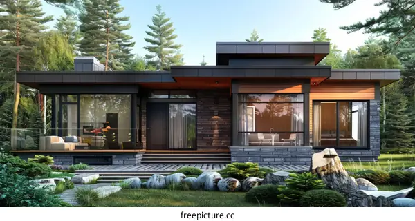 Minimalist Villa with Private Courtyard