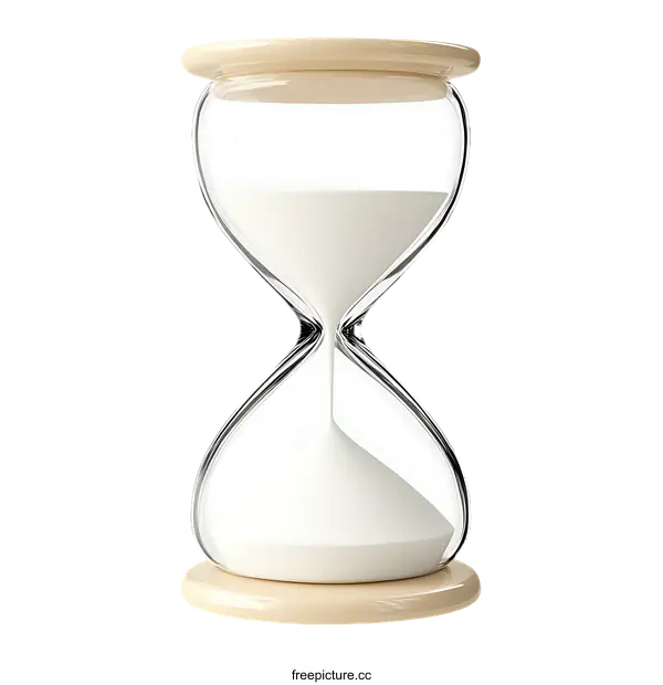 [Transparent Background PNG]Elegant Hourglass Timepiece Design