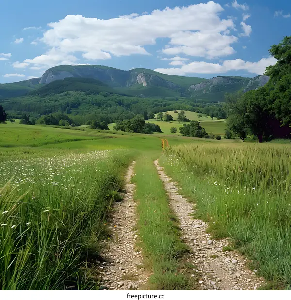 The path through the green field