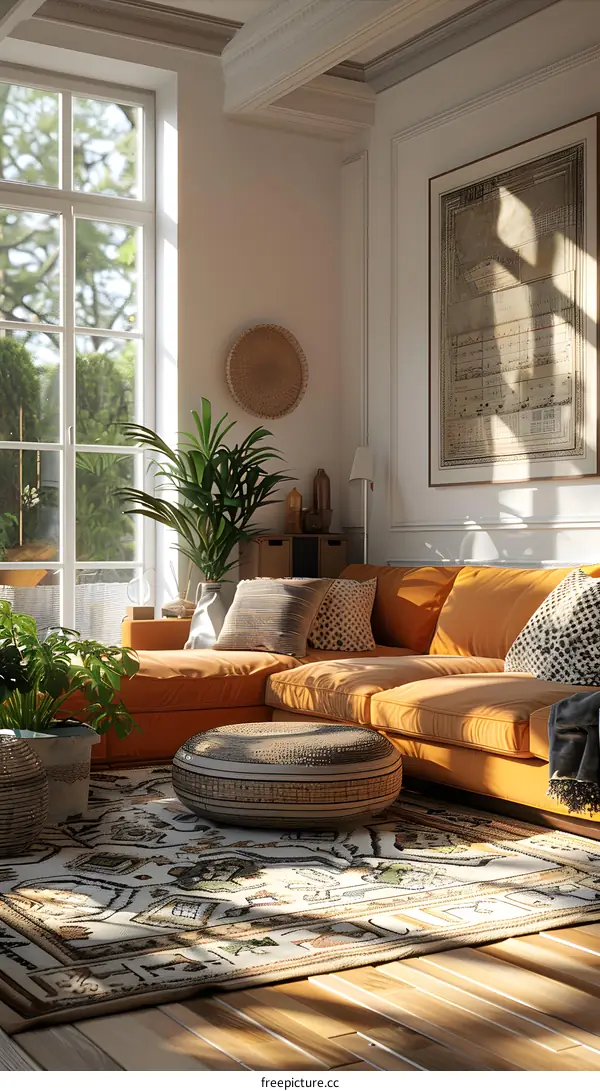 A living room in IKEA style