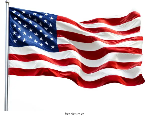 American Flag in the Wind