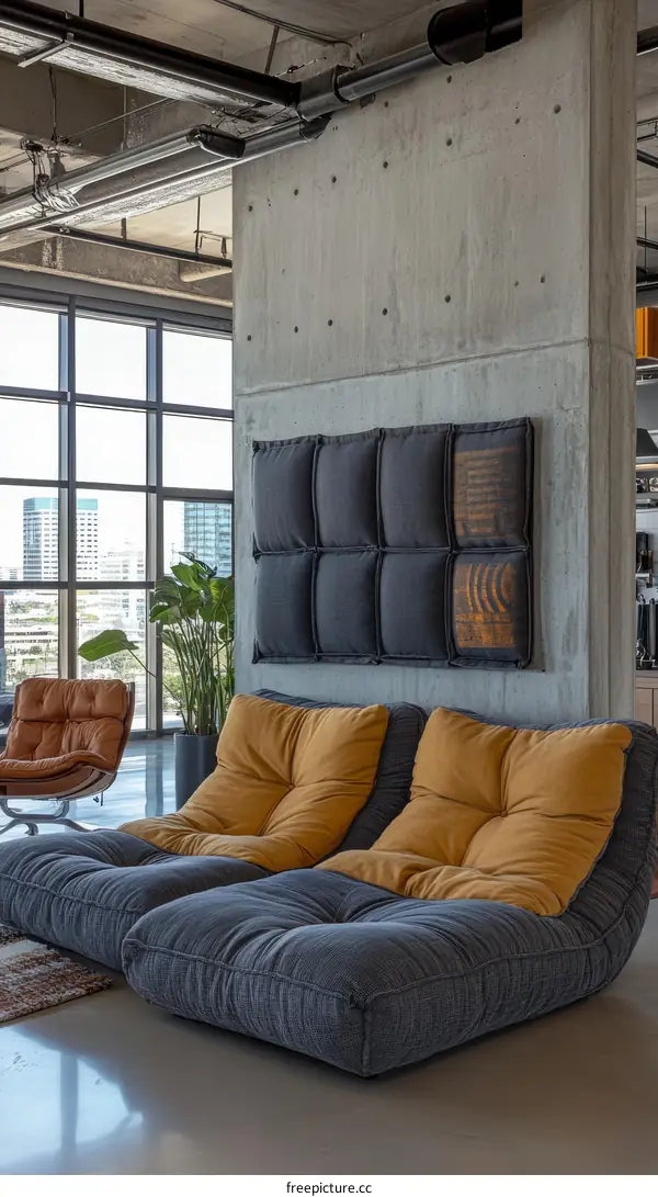 Modern Industrial Loft Living Room Furniture