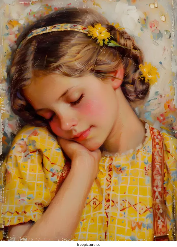 Portrait of a Sleeping Girl
