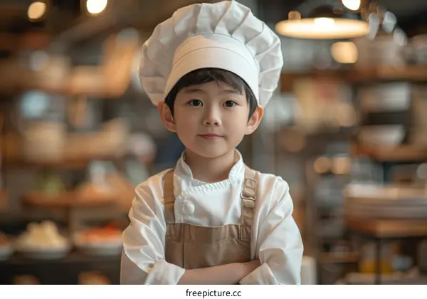 Young Asian Chef in Uniform