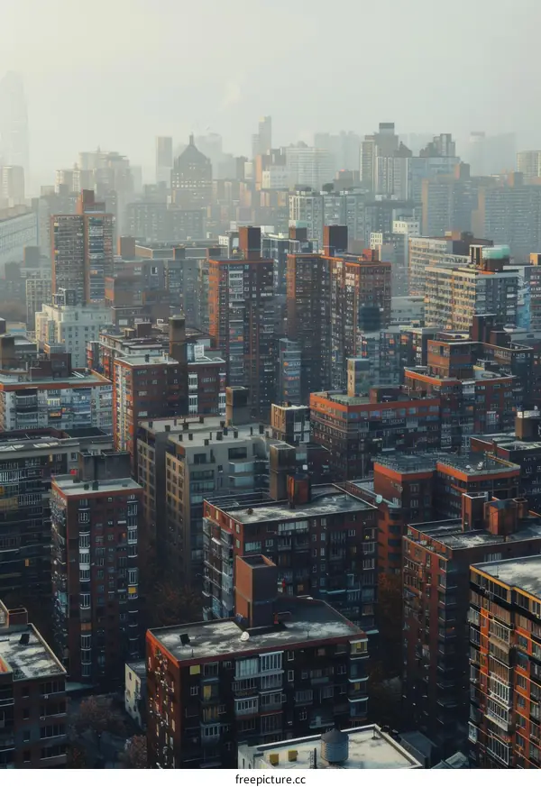 Dense Residential Buildings in a Modern City