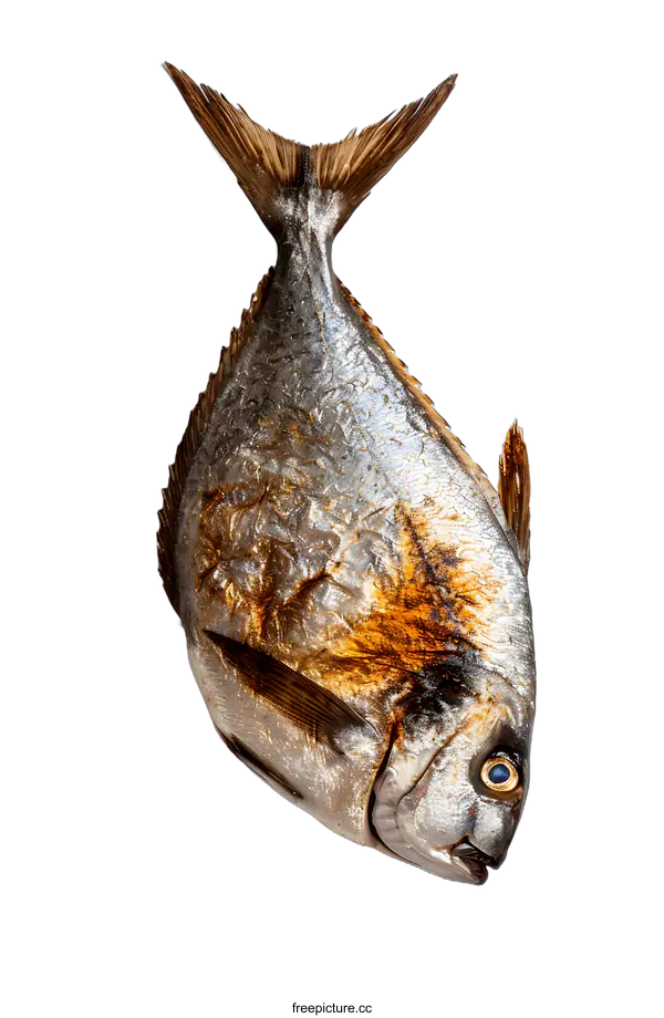 [Transparent Background PNG]Grilled Fish on White Background
